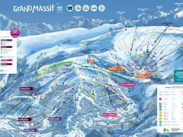 Trail map Le Grand Massif – Flaine/Les Carroz/Morillon/Samoëns/Sixt