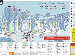 Trail map Blue Mountain Resort – Collingwood