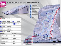 Trail map Nowa Osada – Wisła