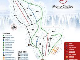 Trail map Mont Chalco