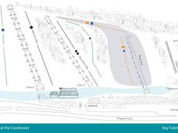 Trail map Sunburst