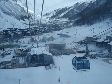 Isère Valley: access to ski resorts and parking at ski resorts – Access, Parking Tignes/Val d'Isère