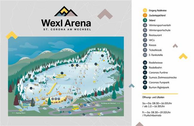 Familienskiland der Wexl Arena St. Corona am Wechsel