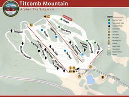 Trail map Titcomb Mountain