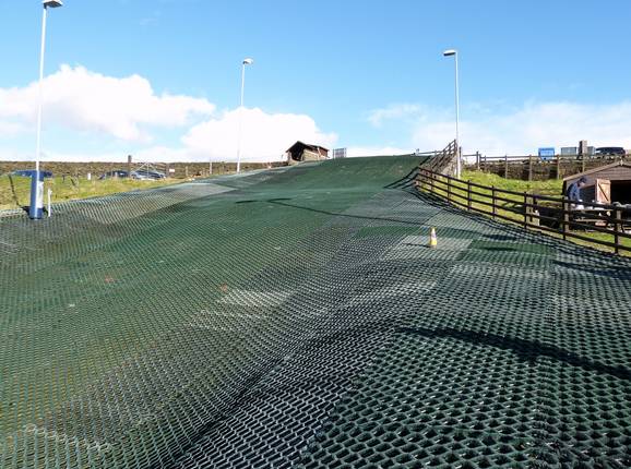 The upper part of the Pendle Ski Club slope