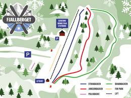 Trail map Fjällberget