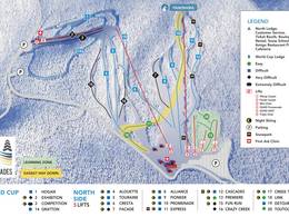 Trail map Mont Cascades