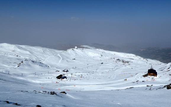 Granada: size of the ski resorts – Size Sierra Nevada – Pradollano