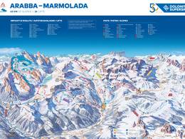 Trail map Arabba/Marmolada