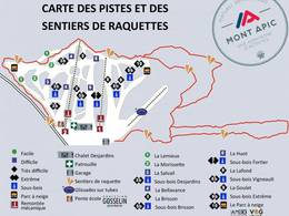 Trail map Mont Apic