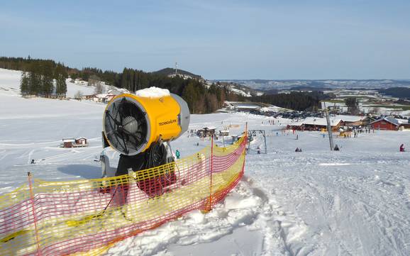 Snow reliability Allgäuer Seenland (Allgäuer Lakeland) – Snow reliability Schwärzenlifts – Eschach