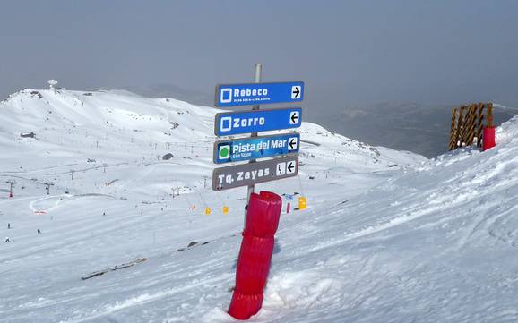 Granada: orientation within ski resorts – Orientation Sierra Nevada – Pradollano