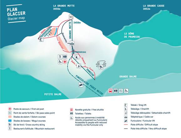 Summer Skiing Glacier Grande Motte (Tignes)