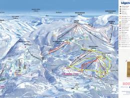 Trail map Valberg/Beuil les Launes