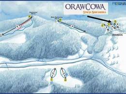 Trail map Orawcowa – Zwardón