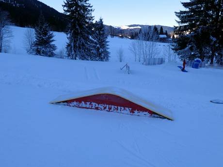 Snow parks Tannheimer Tal – Snow park Wannenjoch/Rohnenspitze – Schattwald/Zöblen