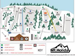 Trail map Mt. Holiday