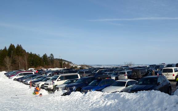 Allgäuer Seenland (Allgäuer Lakeland): access to ski resorts and parking at ski resorts – Access, Parking Schwärzenlifts – Eschach