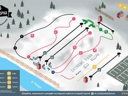 Trail map Krasnaya Gorka – Podolsk