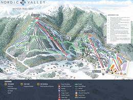 Trail map Nordic Valley