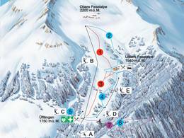 Trail map Jeizinen Feselalp – Gampel/Steg