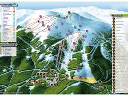 Trail map Manzaneda