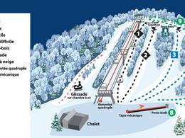 Trail map Centre de Plein Air – Lévis