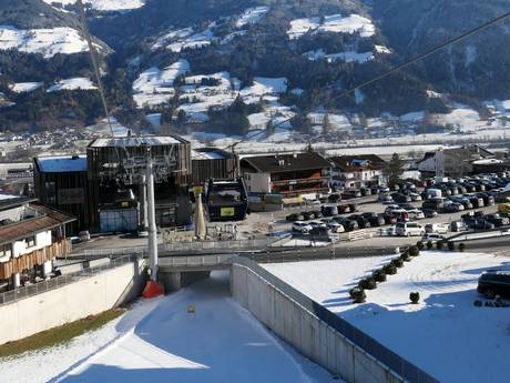 Tyrol (Tirol): access to ski resorts and parking at ski resorts – Access, Parking Spieljoch – Fügen