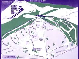 Trail map Plumas Eureka Ski Bowl