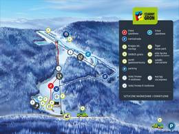 Trail map Czarny Groń