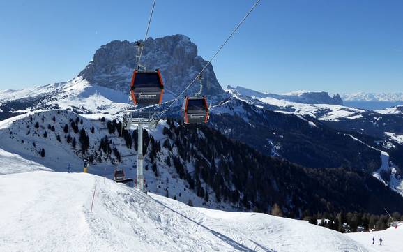 Skiing in the Dolomites