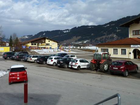 Tannheimer Tal: access to ski resorts and parking at ski resorts – Access, Parking Neunerköpfle – Tannheim