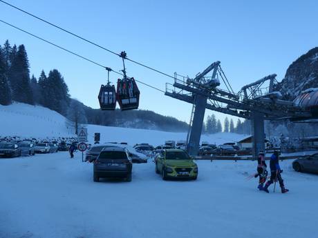 Bregenz: access to ski resorts and parking at ski resorts – Access, Parking Fellhorn/Kanzelwand – Oberstdorf/Riezlern