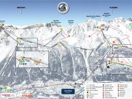 Trail map Brévent/Flégère (Chamonix)