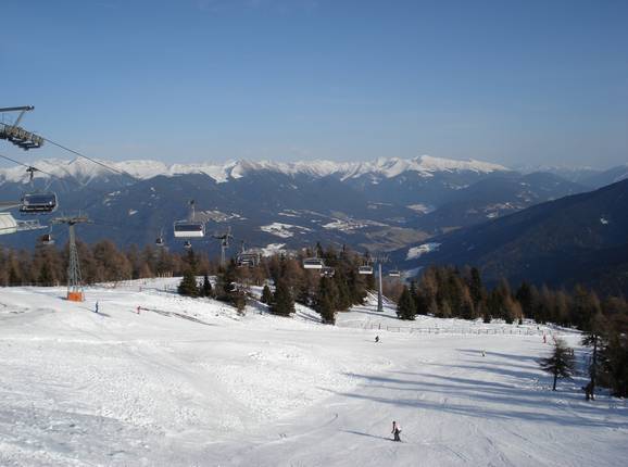 View from Kronplatz towards Hochpustertal