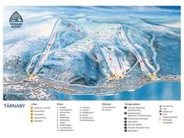 Trail map Tärnaby