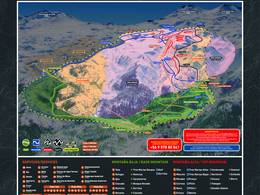 Trail map Nevados de Chillán