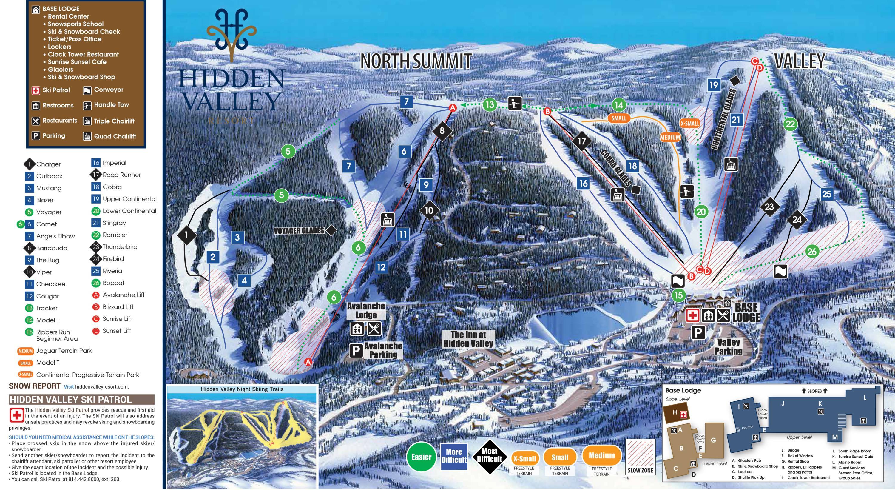 Hidden Valley Ski Resort Trail Map Trail Map Hidden Valley (Pa)