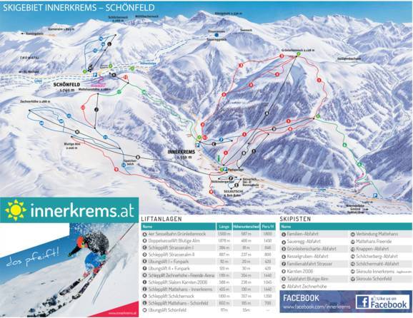 Trail map Innerkrems – Kremsbrücke (Krems in Kärnten)