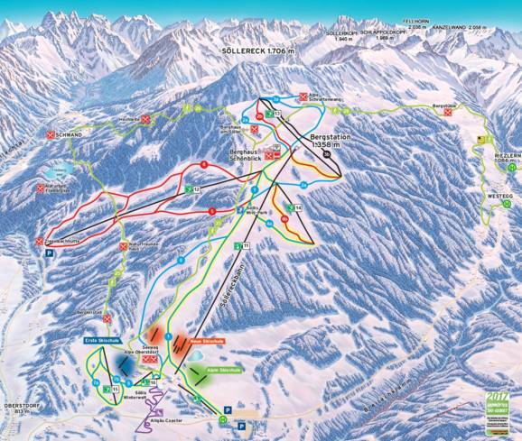 Trail map Söllereck – Oberstdorf