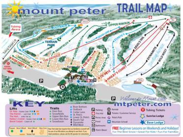 Mount Peter Ski Map Ski Resort Mount Peter - Skiing Mount Peter