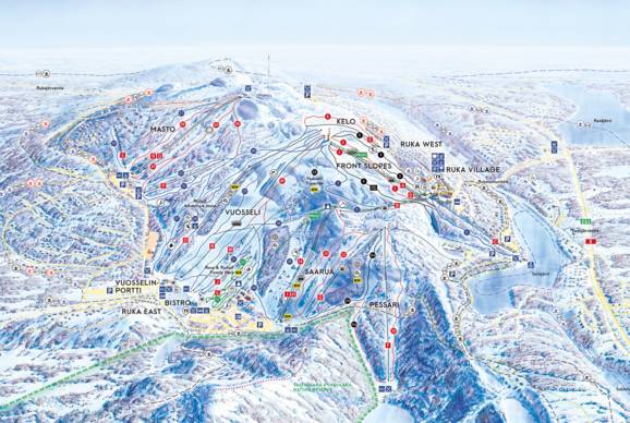 Trail map Ruka