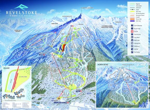 Trail map Revelstoke Mountain Resort