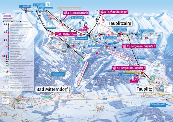 Trail map Tauplitz – Bad Mitterndorf