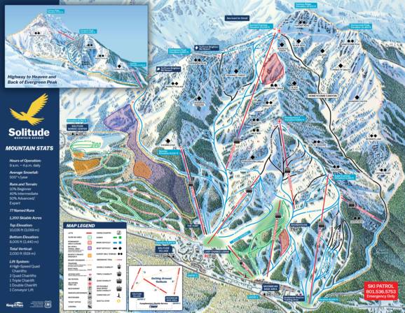 Solitude Ski Resort Trail Map Trail Map Solitude