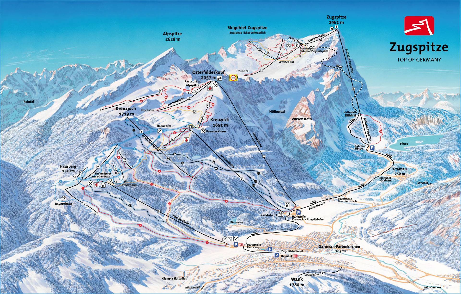 Trail Map Garmisch Classic Garmisch Partenkirchen