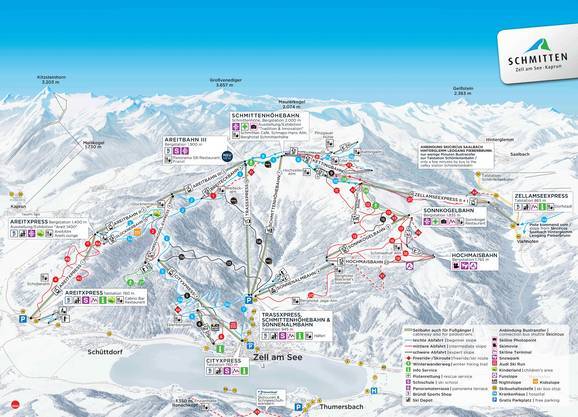 Where Am I On The Map Trail Map Schmittenhöhe – Zell Am See