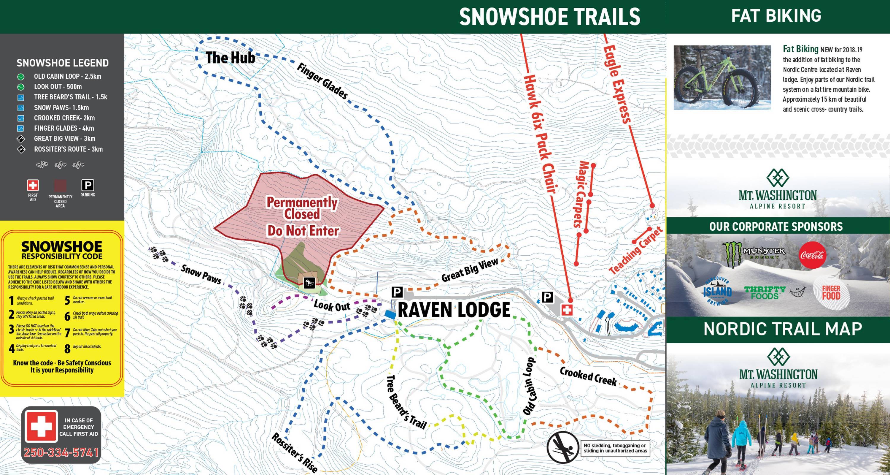 Mount Washington Ski Map Trail Map Mount Washington