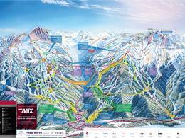 Whistler Mountain Ski Map Piste Map/Trail Map Whistler