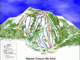 Trail map Warner Canyon – Lakeview